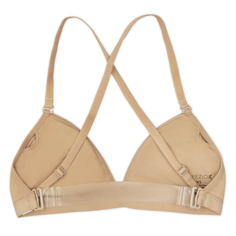 Deep Neck Clear Back Bra