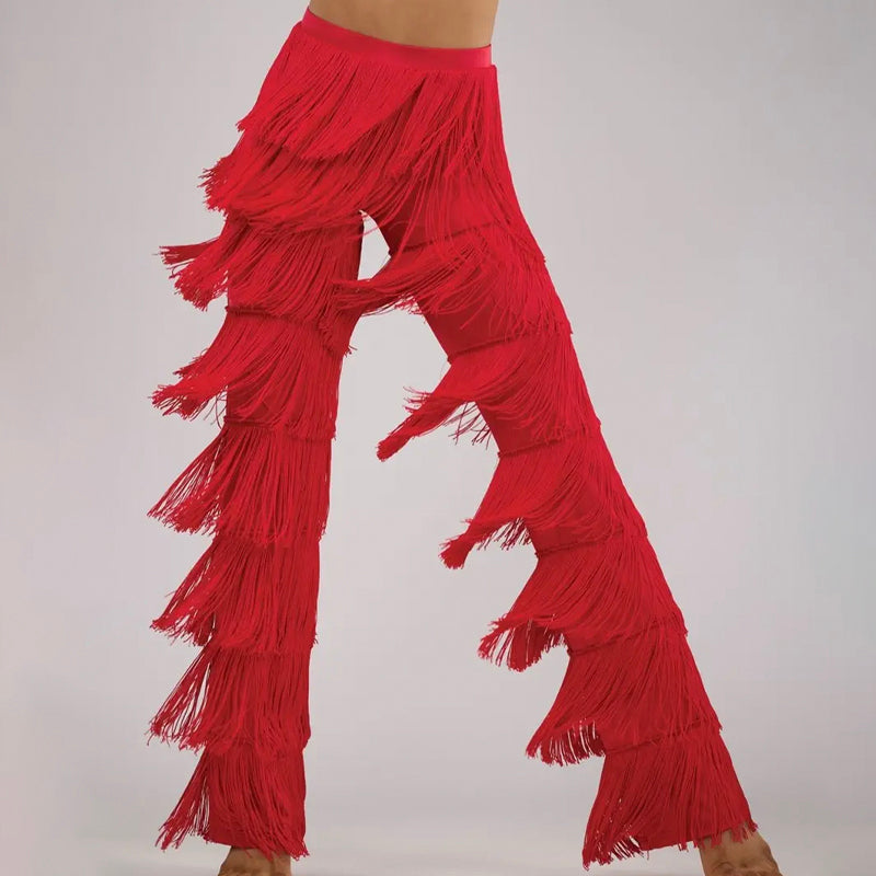 Tiered Fringe Pants