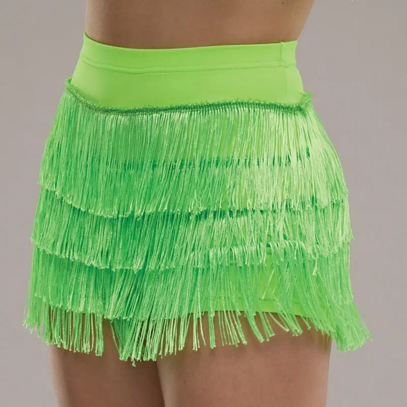 High Waist Fringe Dance Shorts