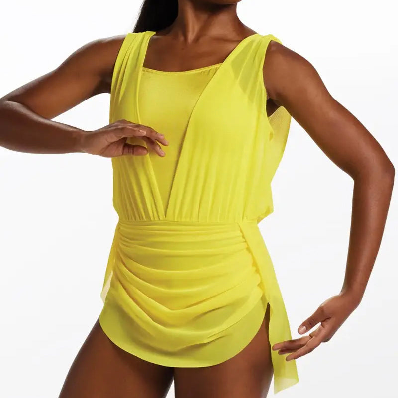 Mesh Overlay Dress