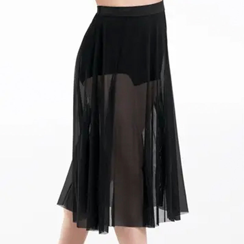 Midi Length Mesh Skirt