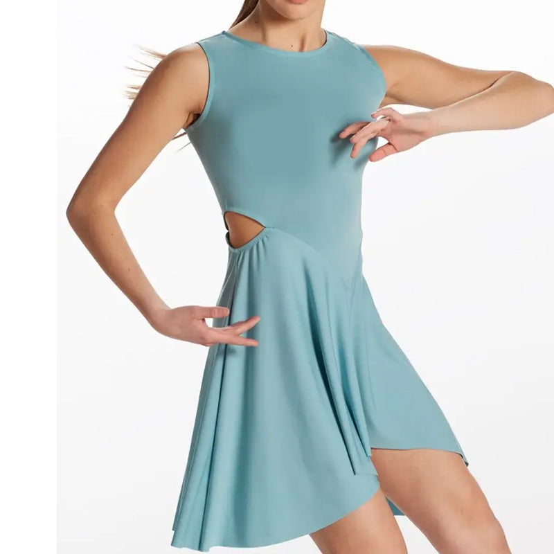 Asymmetric Jersey Overdress