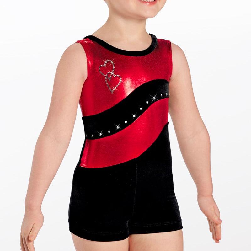 Metallic Wave Biketard