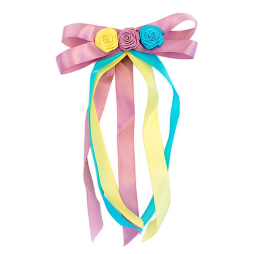 Barrette Flower Ribbon