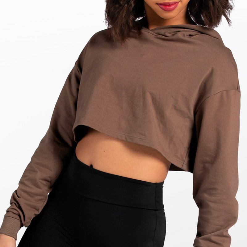 Long Sleeve Cropped Hoodie