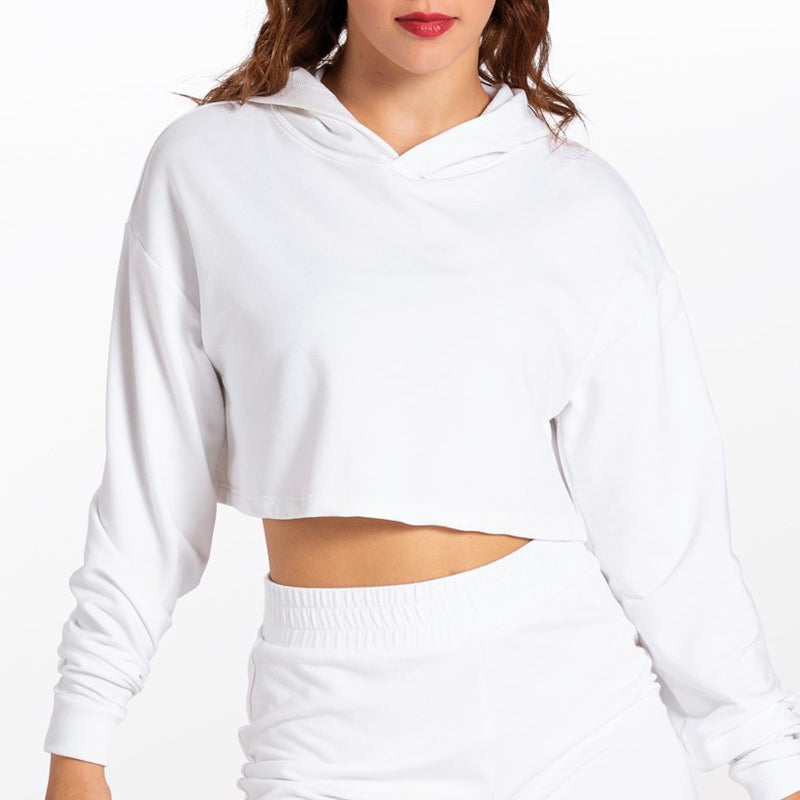 Long Sleeve Cropped Hoodie