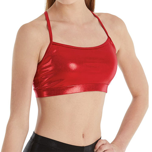 Metallic Racerback Bra Top