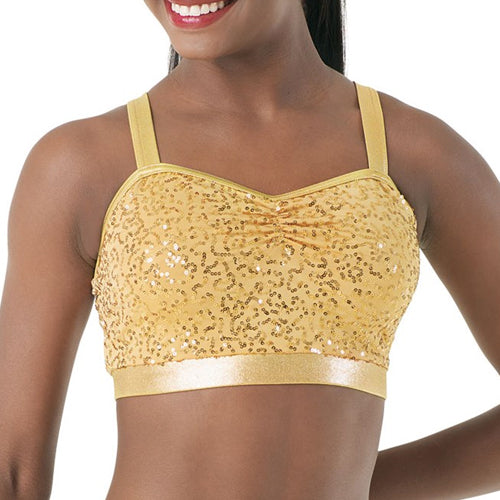 Performance Sequin Bra Top