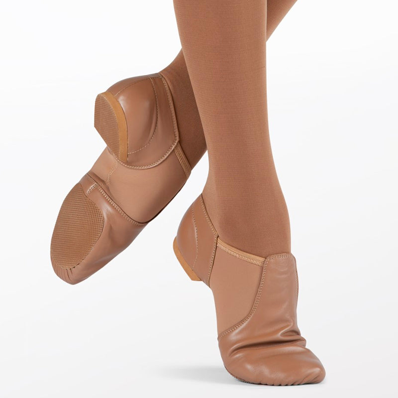 Leather Slip-on Jazz Shoe (Caramel)