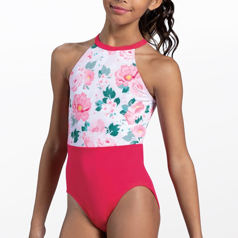 Flower Blossom Printed Leotard