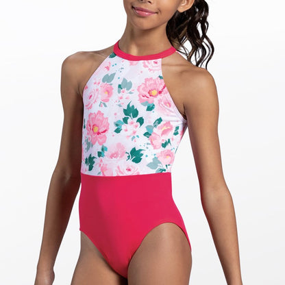 Flower Blossom Printed Leotard