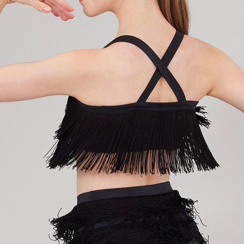 Tiered Fringe Bra Top