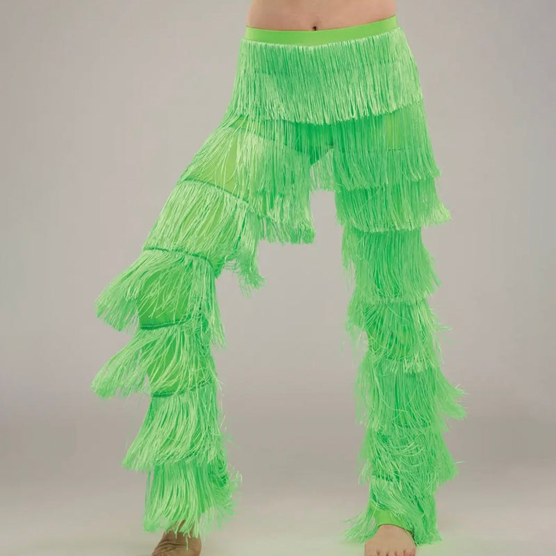 Tiered Fringe Pants