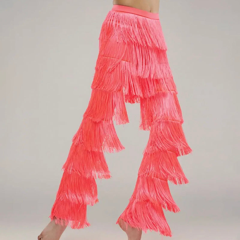 Tiered Fringe Pants