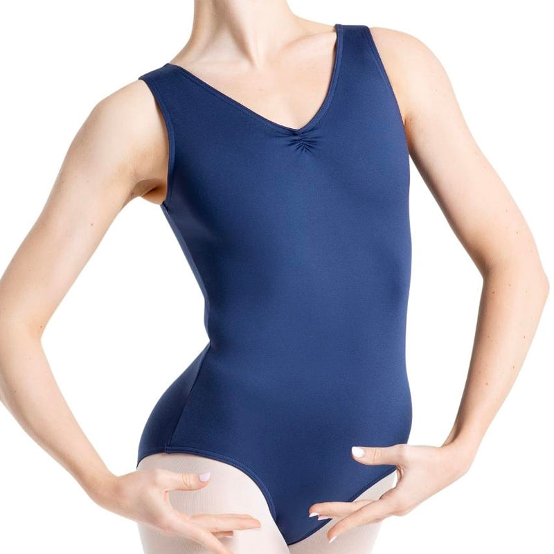 Pinch Front V Neck Leotard