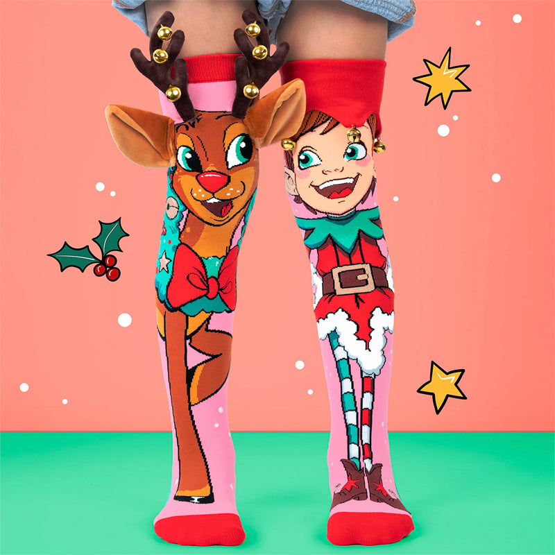 Reindeer &amp; Elf Socks