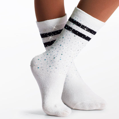 Rhinestone Tube Socks