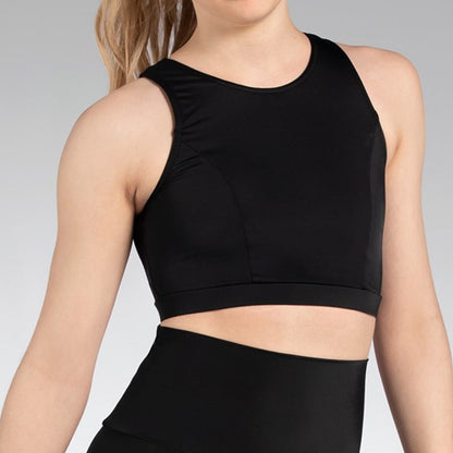 Asymmetrical Ladder Back Crop Top