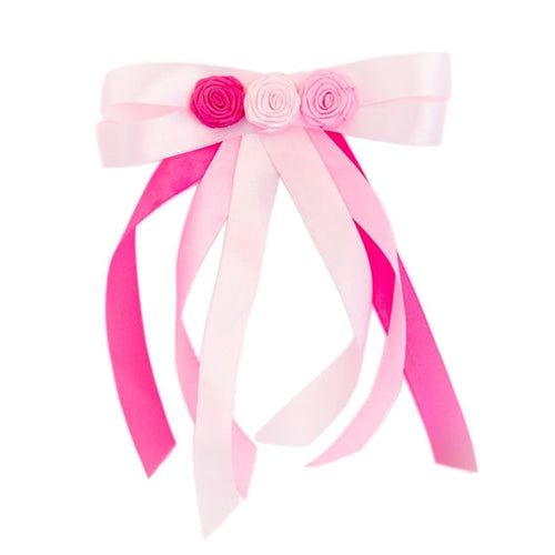 Barrette Flower Ribbon