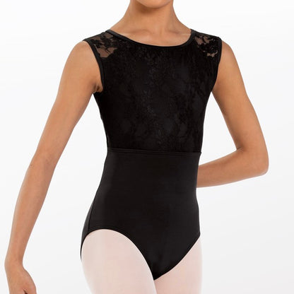 Lace Cap Sleeve Leotard