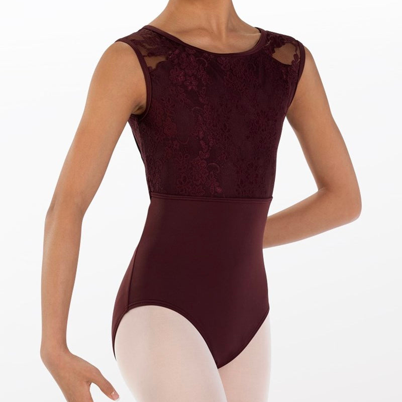 Lace Cap Sleeve Leotard