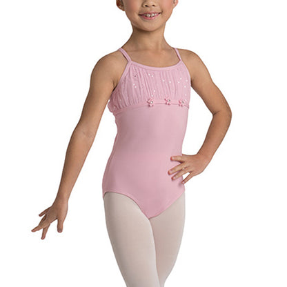 Chiffon Pleated Yoke Leotard