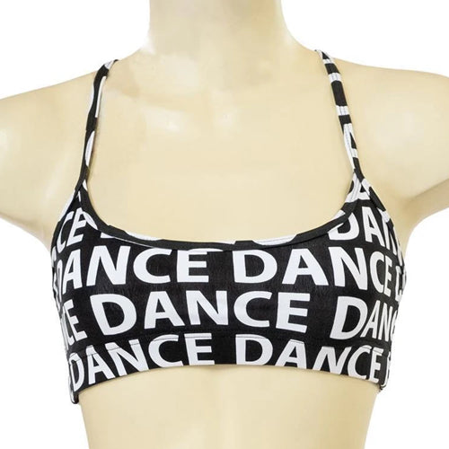 Dance Print X Back Croptop