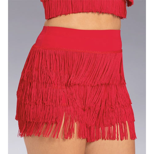 High Waist Fringe Dance Shorts