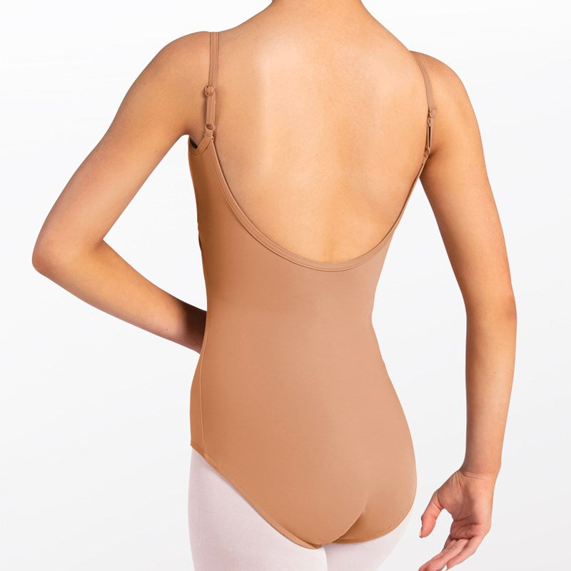 Skin-tones Low Back Camisole Leotard