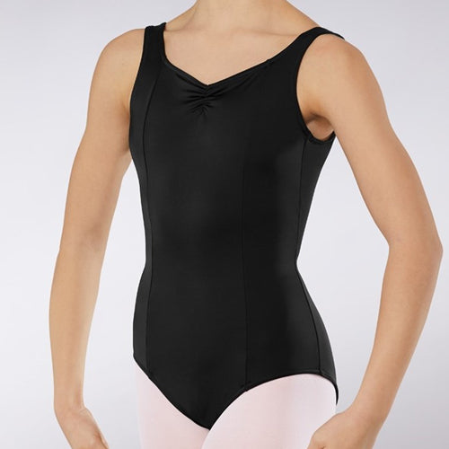 Low V-Back Princess Seam Leotard