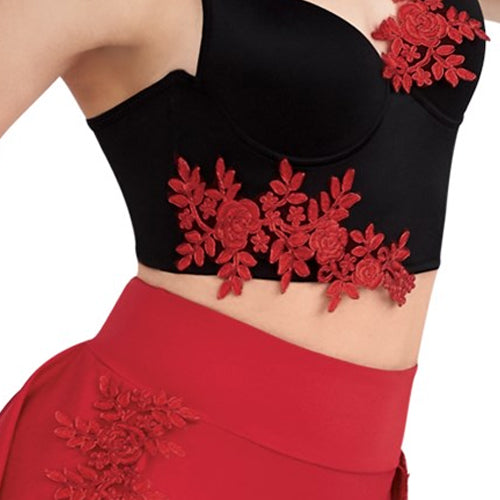 Metallic Floral Applique