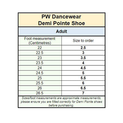 PW Demi Pointe Shoe