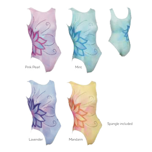 Sublimated Flower Spangle Leotard