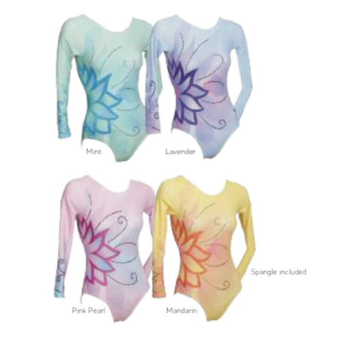 Sublimated Flower Spangle Leotard