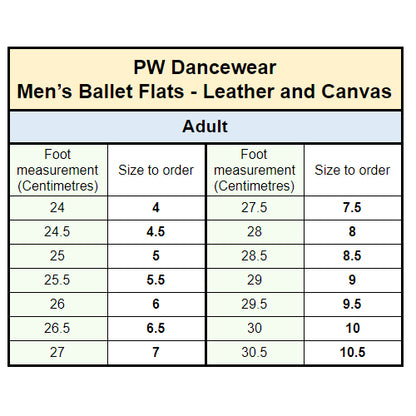 PW Leather Split Sole Ballet Flats - Men&