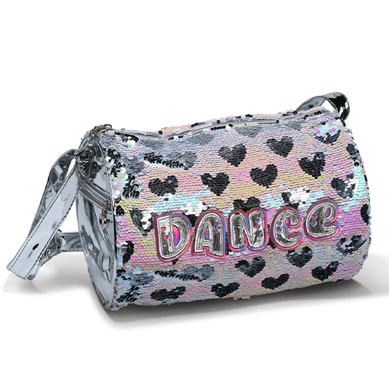 Sequin Hearts Pearlescent Duffle