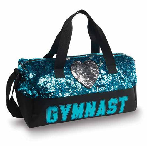 Sequin Gymnast Heart Duffle