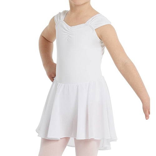 Girls Shirred Sleeve Dress