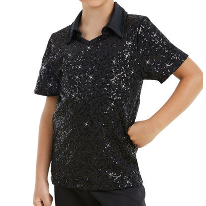 Sequin Collar Shirt