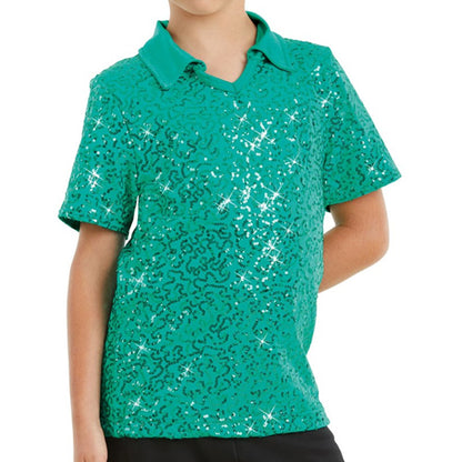 Sequin Collar Shirt