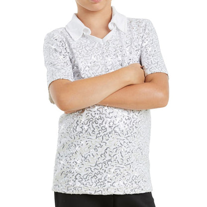 Sequin Collar Shirt