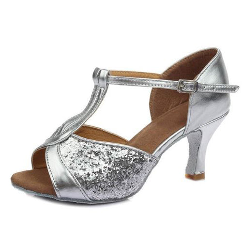 Sparkle T-Strap Heels