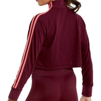 Striped Sleeve Crop Top